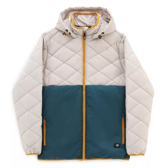 Vans MTE-1 C All Weather Color Block Mens Jacket White Green VN0A7S8GEKD NEW XL - Picture 1 of 3